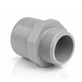 KIFC. Double adaptor with solvent socket and BSP threaded male. Diameter range d20*16*3/8 - 75*63*2"