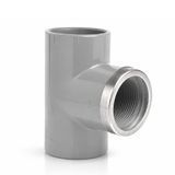 TIMC. Tee 90&deg; with solvent weld socket and BSP threaded female. Diameter range d16*3/8 - 63*2"