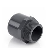 AM3. Double adaptor with solvent weld socket df, solvent weld spigot dm and BSP.